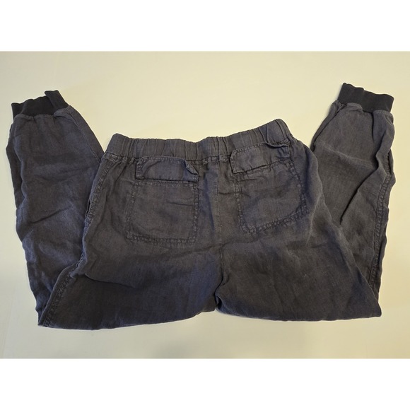 Caslon Linen Jogger Pants Women Small Dark Gray Comfort Elastic Waist Drawstring - Picture 5 of 6